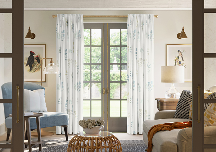 Botanical Velvet, Spring - Made to Measure Curtains - Image 3